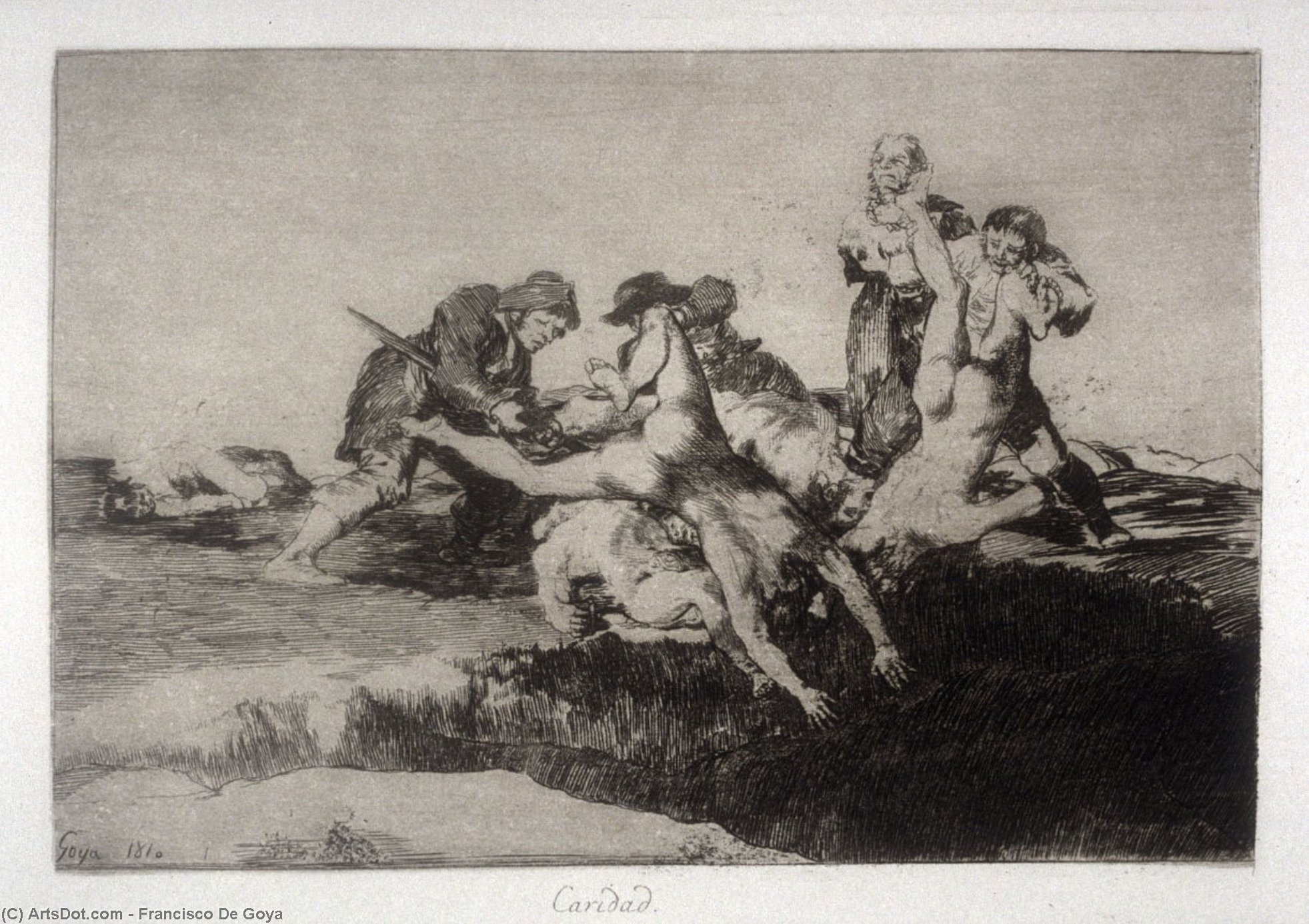 Wikioo.org - The Encyclopedia of Fine Arts - Painting, Artwork by Francisco De Goya - Caridad