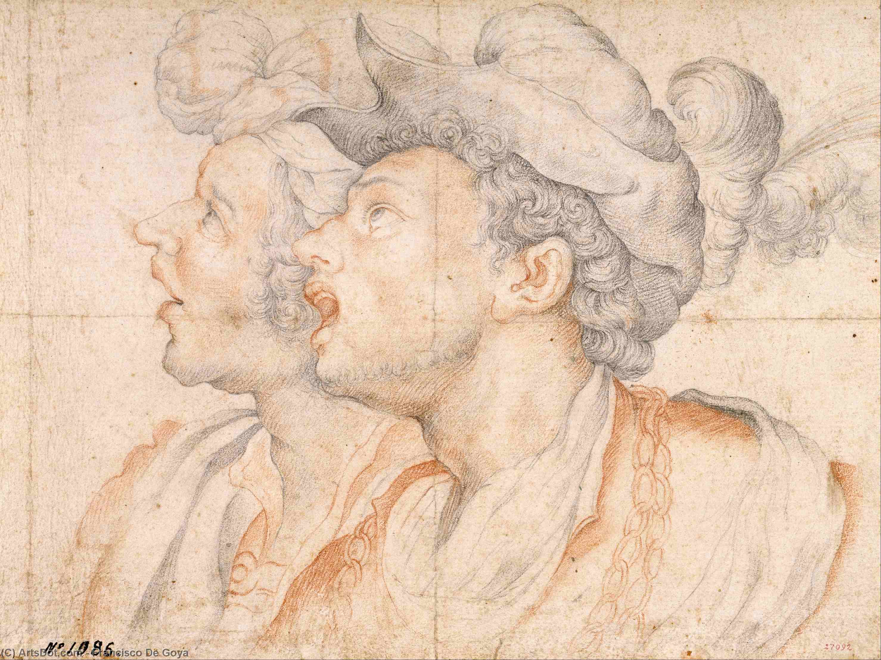 WikiOO.org - Encyclopedia of Fine Arts - Maleri, Artwork Francisco De Goya - Clamores en vano