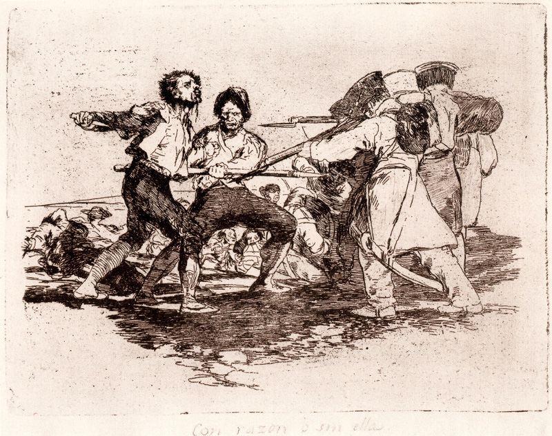WikiOO.org - 백과 사전 - 회화, 삽화 Francisco De Goya - Con razón o sin ella