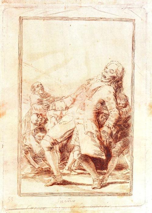 Wikioo.org – L'Enciclopedia delle Belle Arti - Pittura, Opere di Francisco De Goya - Crecer dopo di morir