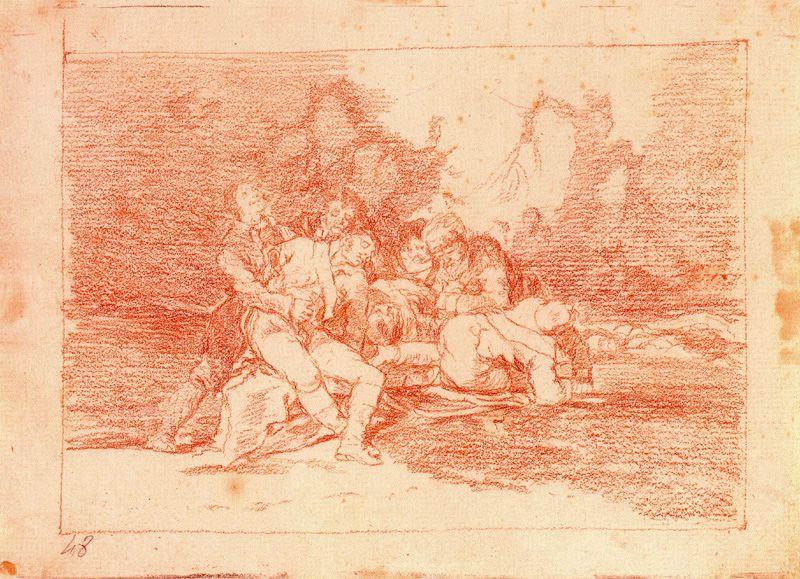 Wikioo.org - The Encyclopedia of Fine Arts - Painting, Artwork by Francisco De Goya - Curarlos y a otra