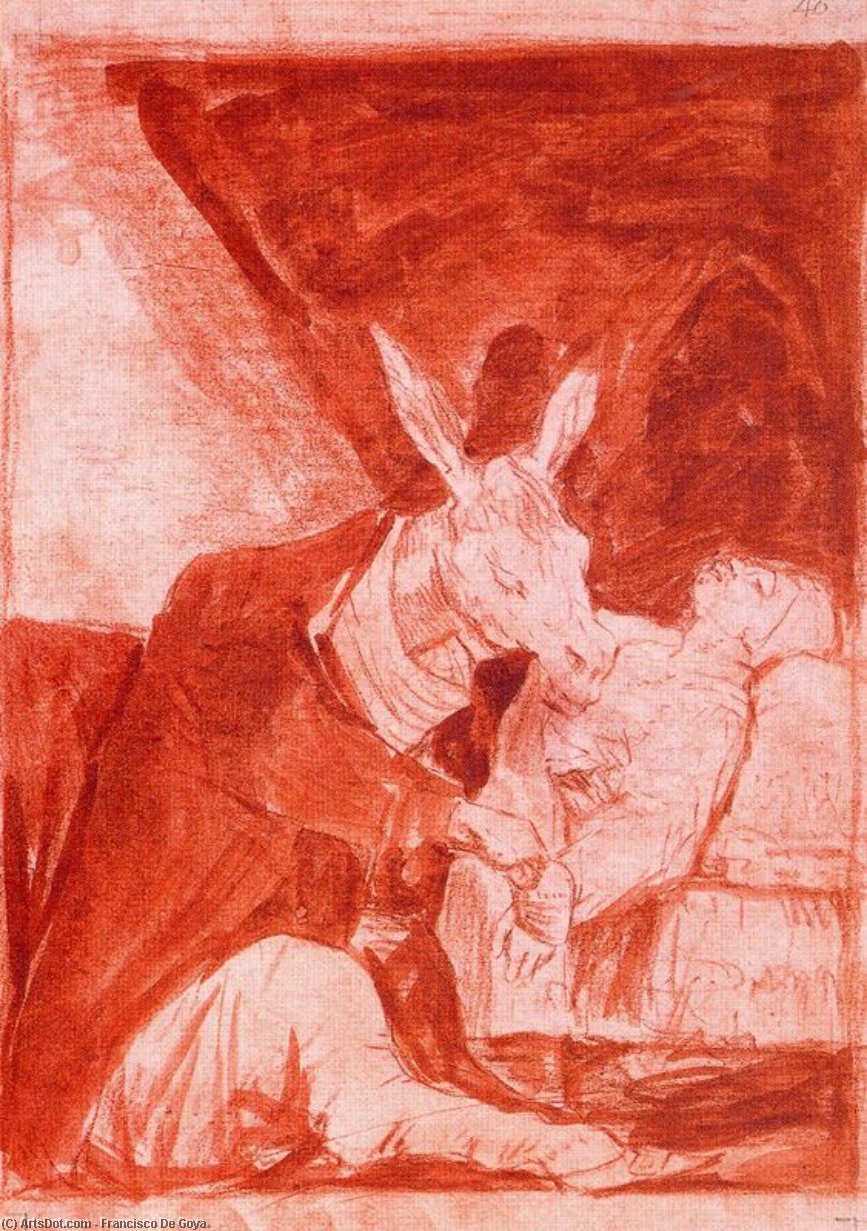 WikiOO.org - Encyclopedia of Fine Arts - Maľba, Artwork Francisco De Goya - De que mal morira