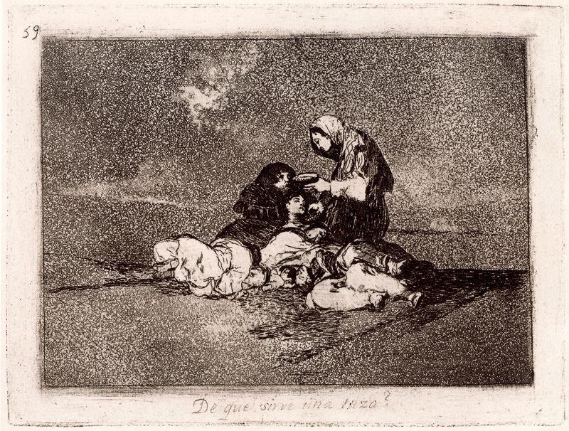 Wikioo.org - Encyklopedia Sztuk Pięknych - Malarstwo, Grafika Francisco De Goya - De qué sirve una taza