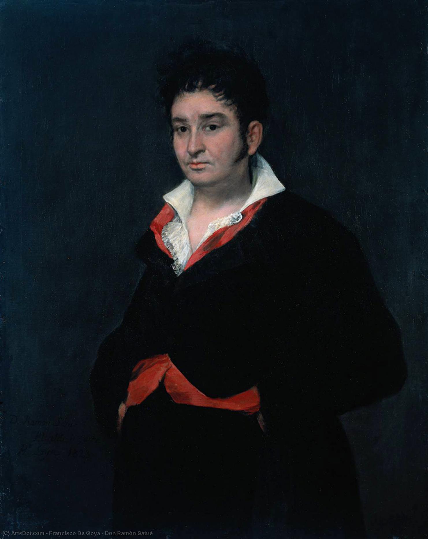 Wikioo.org - Die Enzyklopädie bildender Kunst - Malerei, Kunstwerk von Francisco De Goya - don ramón satué