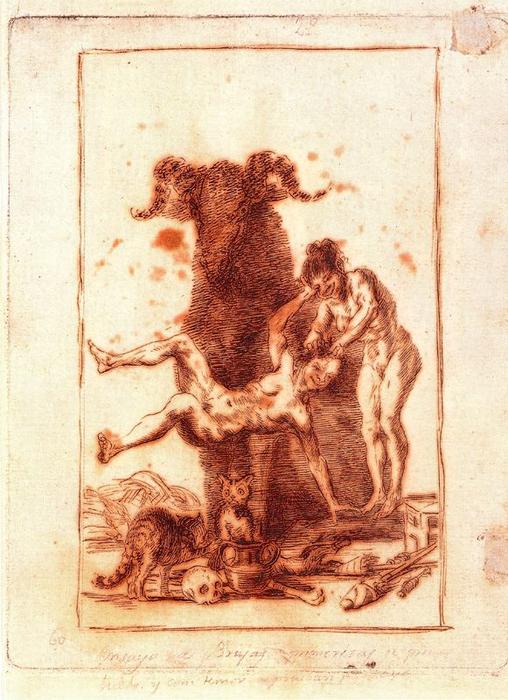 Wikoo.org - موسوعة الفنون الجميلة - اللوحة، العمل الفني Francisco De Goya - Ensayos