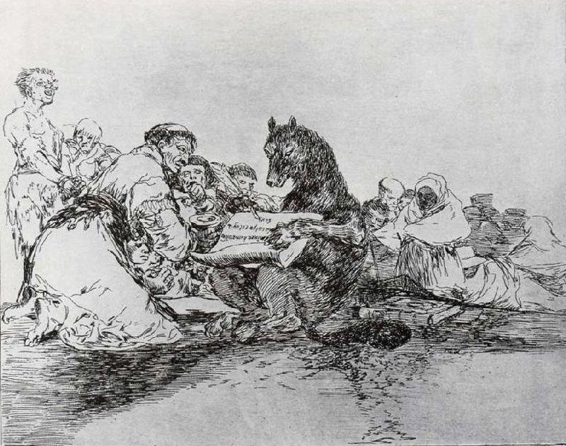 WikiOO.org - 백과 사전 - 회화, 삽화 Francisco De Goya - Esto es lo peor 1