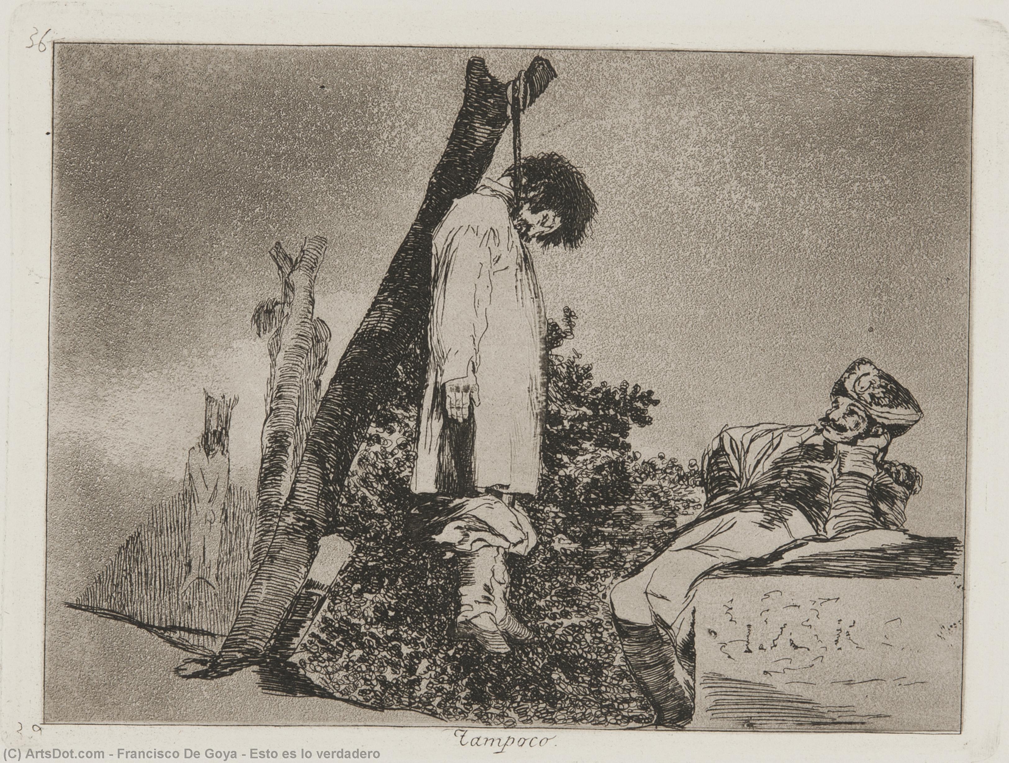 WikiOO.org - Güzel Sanatlar Ansiklopedisi - Resim, Resimler Francisco De Goya - Esto es lo verdadero