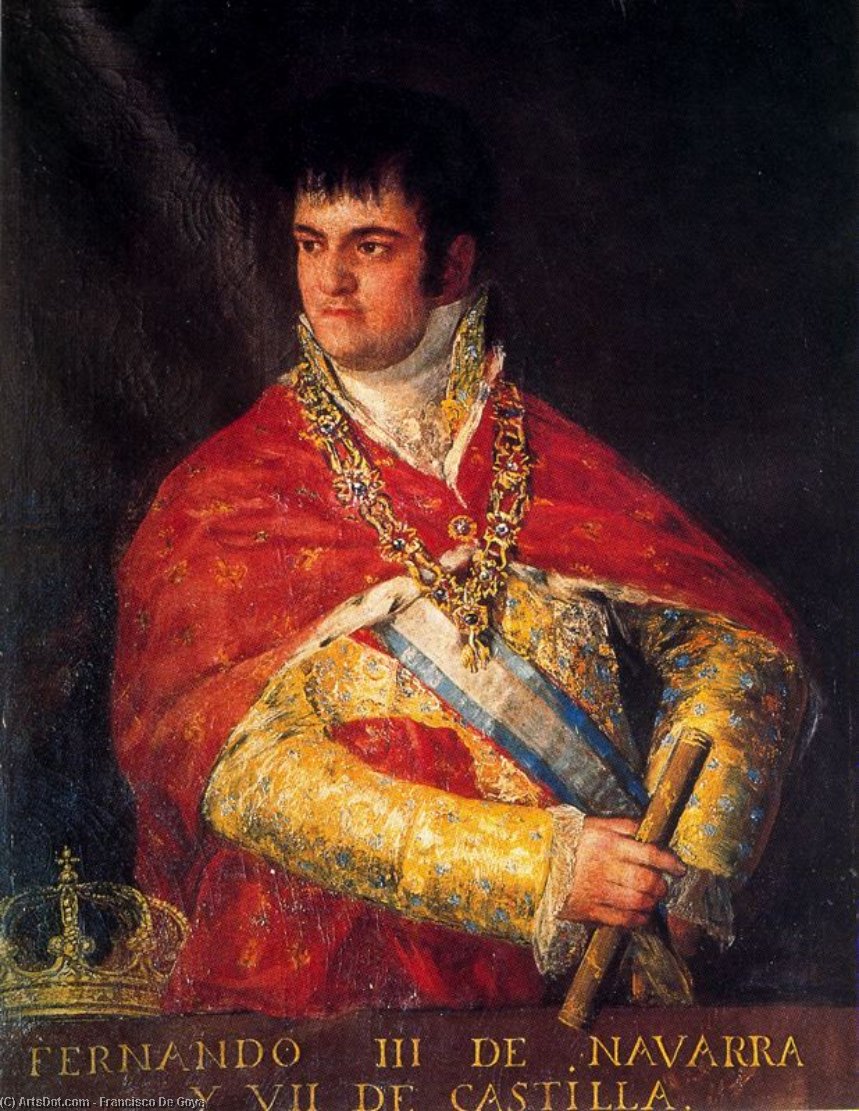 WikiOO.org - Güzel Sanatlar Ansiklopedisi - Resim, Resimler Francisco De Goya - Fernando VII