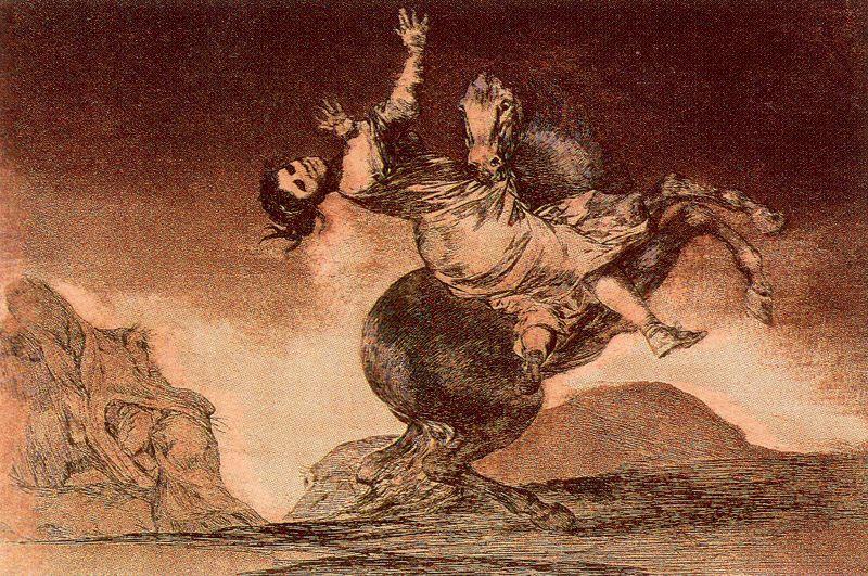 Wikioo.org – La Enciclopedia de las Bellas Artes - Pintura, Obras de arte de Francisco De Goya - folie efrenée
