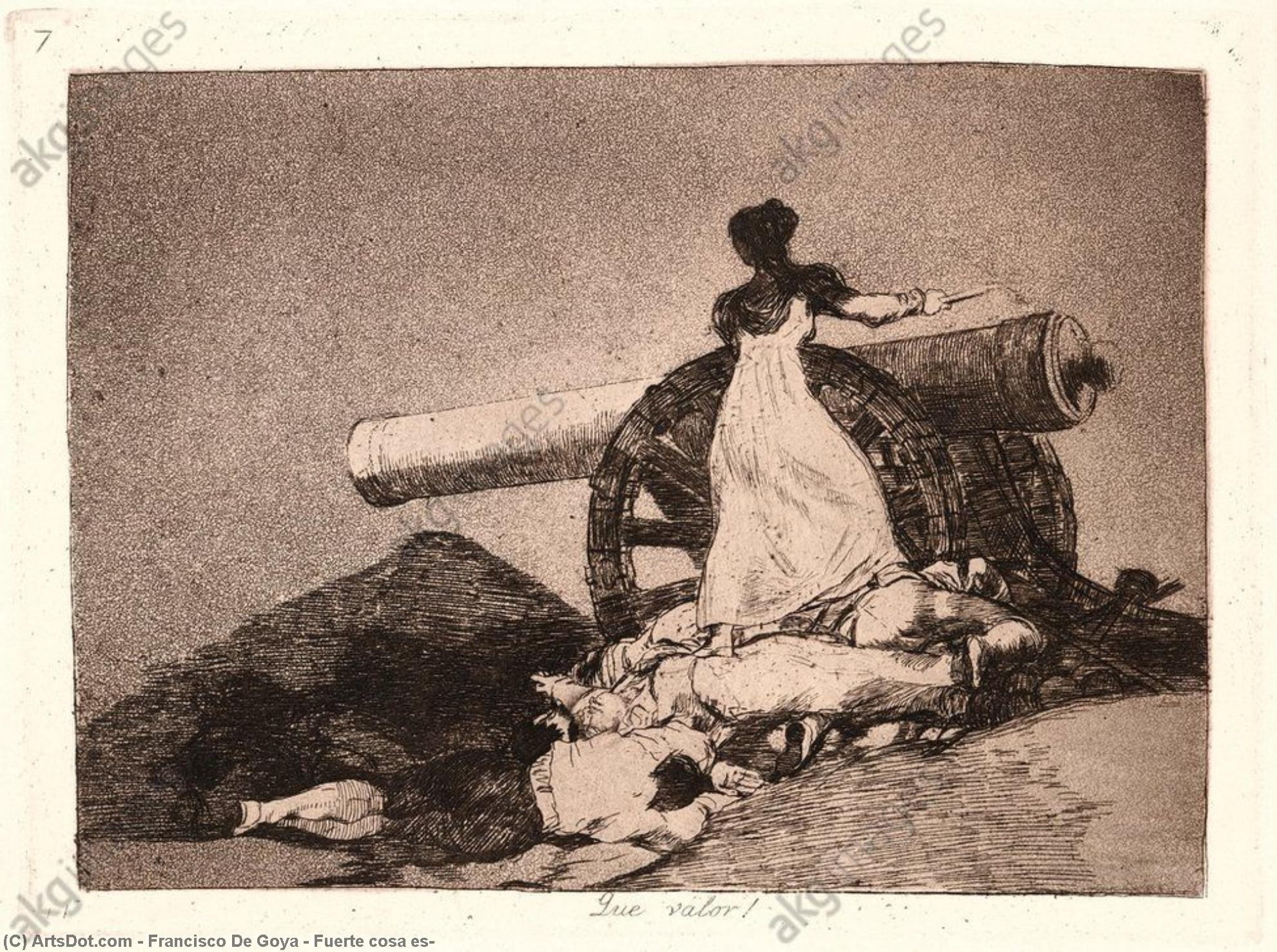 WikiOO.org - 百科事典 - 絵画、アートワーク Francisco De Goya - フエルテcosa エス