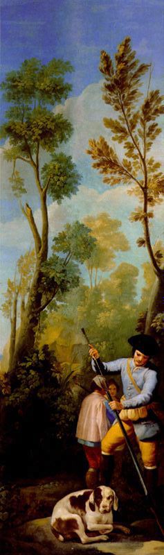 Wikioo.org - The Encyclopedia of Fine Arts - Painting, Artwork by Francisco De Goya - Hunter loading his gun
