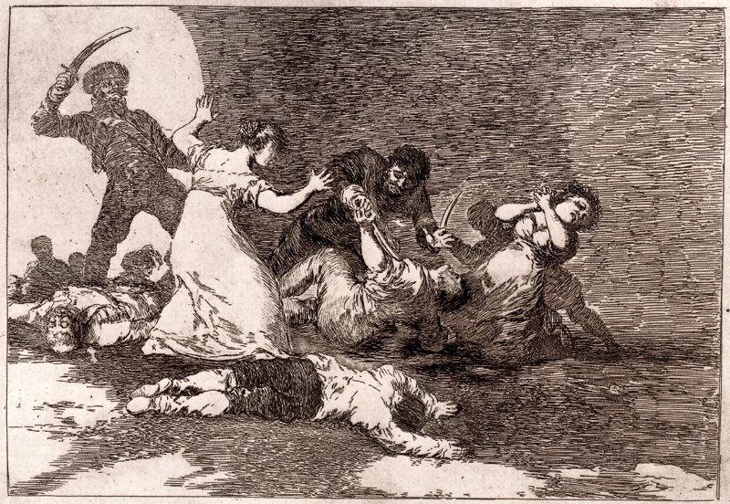 Wikioo.org - The Encyclopedia of Fine Arts - Painting, Artwork by Francisco De Goya - Infame provecho 1