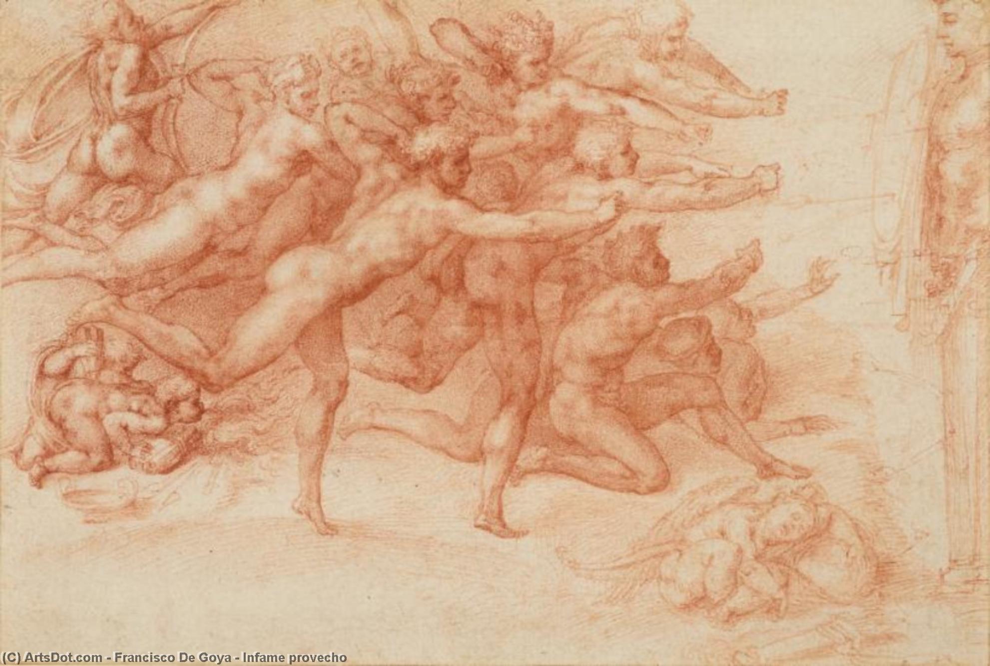 WikiOO.org - אנציקלופדיה לאמנויות יפות - ציור, יצירות אמנות Francisco De Goya - Infame provecho