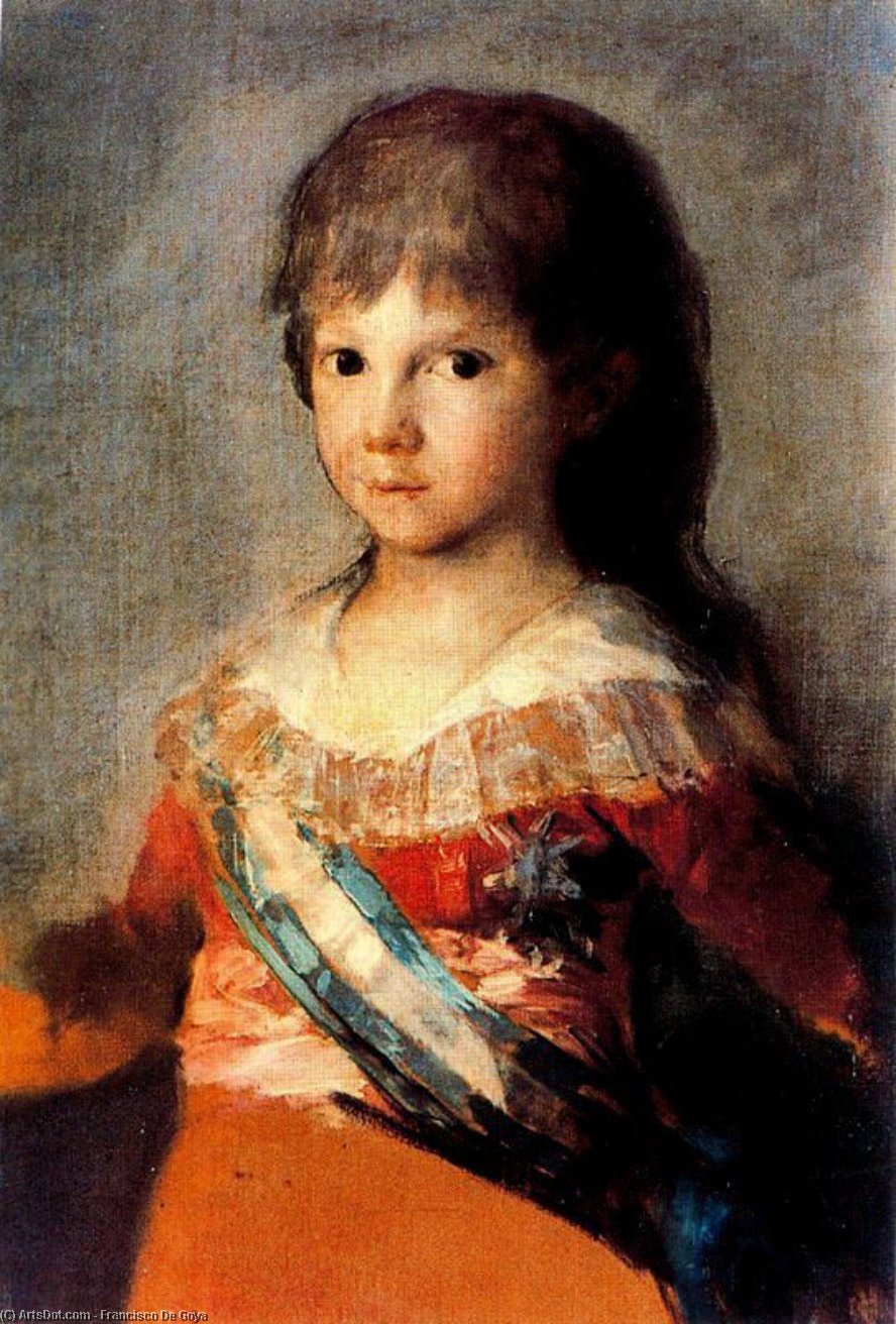 Wikioo.org - Die Enzyklopädie bildender Kunst - Malerei, Kunstwerk von Francisco De Goya - Infant Don Francisco cisco~~pos=headcomp von paula antonio