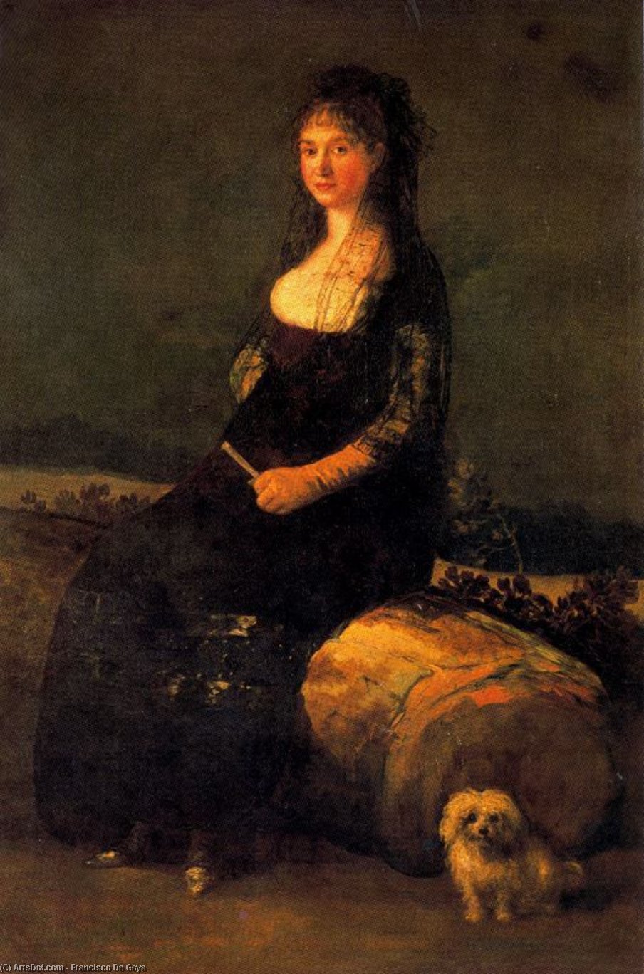 Wikioo.org - The Encyclopedia of Fine Arts - Painting, Artwork by Francisco De Goya - Joaquina Candado