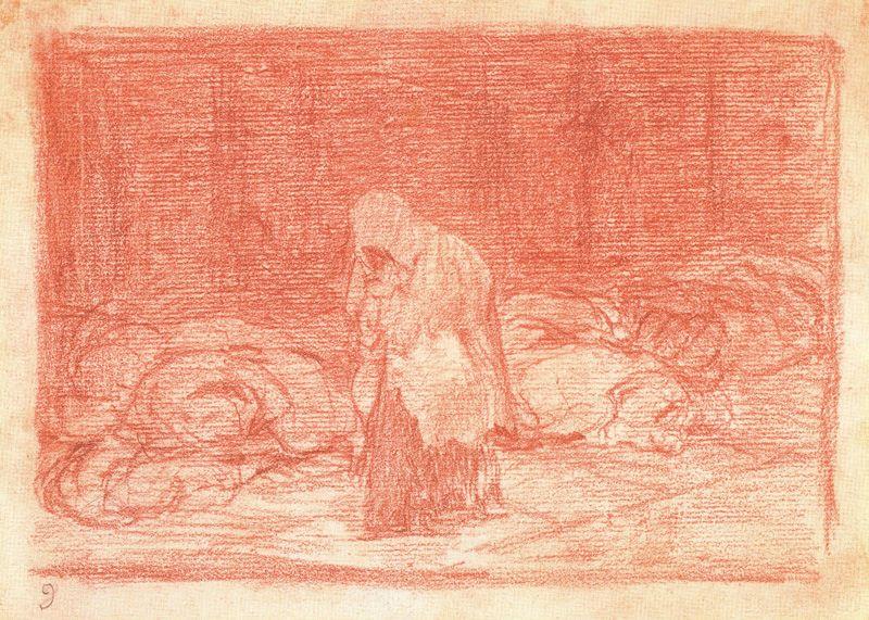 WikiOO.org - Encyclopedia of Fine Arts - Maľba, Artwork Francisco De Goya - Las camas de la muerte 1