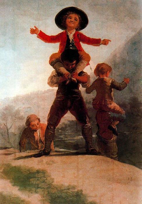WikiOO.org - Enciklopedija dailės - Tapyba, meno kuriniai Francisco De Goya - Las gigantillas
