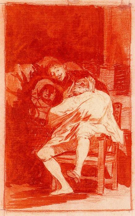 Wikioo.org - Encyklopedia Sztuk Pięknych - Malarstwo, Grafika Francisco De Goya - Le descañona 1