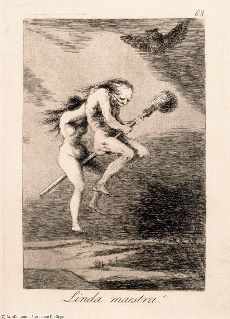 Wikioo.org - The Encyclopedia of Fine Arts - Painting, Artwork by Francisco De Goya - Linda maestra!