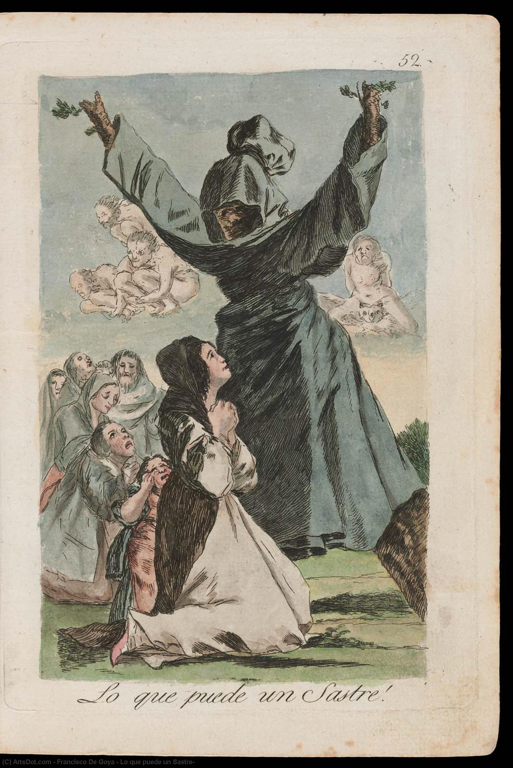WikiOO.org - Enciklopedija dailės - Tapyba, meno kuriniai Francisco De Goya - Lo que puede un Sastre!