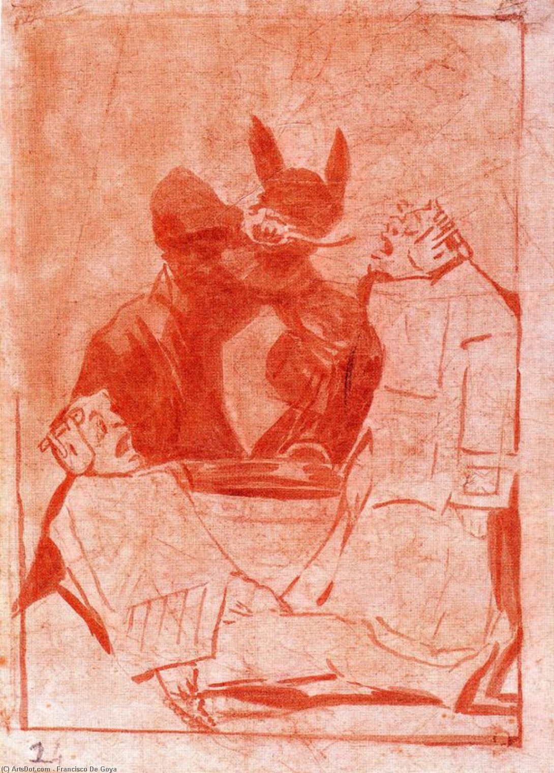 Wikioo.org - สารานุกรมวิจิตรศิลป์ - จิตรกรรม Francisco De Goya - Los chinchillas