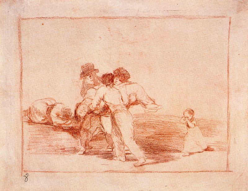 WikiOO.org - Encyclopedia of Fine Arts - Schilderen, Artwork Francisco De Goya - Madre infeliz