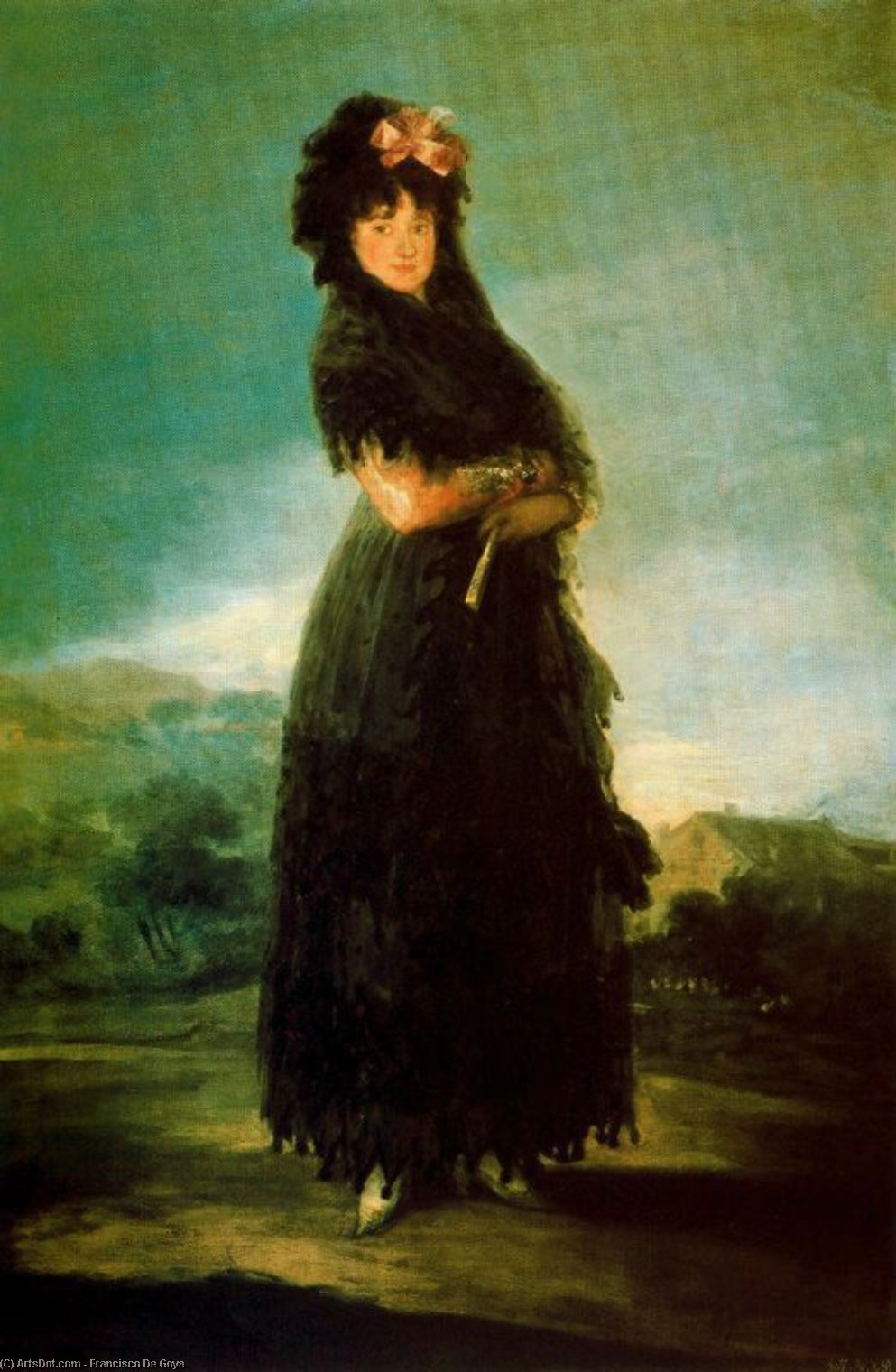 Wikioo.org - สารานุกรมวิจิตรศิลป์ - จิตรกรรม Francisco De Goya - Marquesa de Santa Cruz