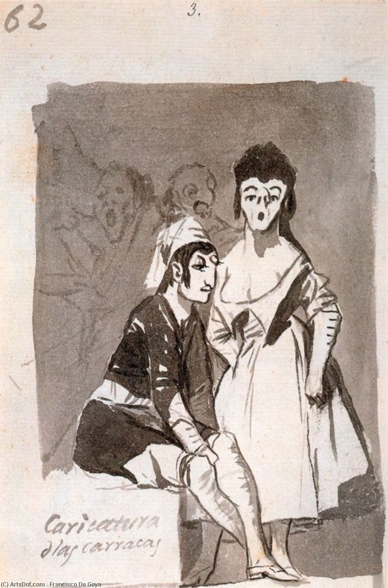 Wikioo.org - The Encyclopedia of Fine Arts - Painting, Artwork by Francisco De Goya - Mejor es holgar 1