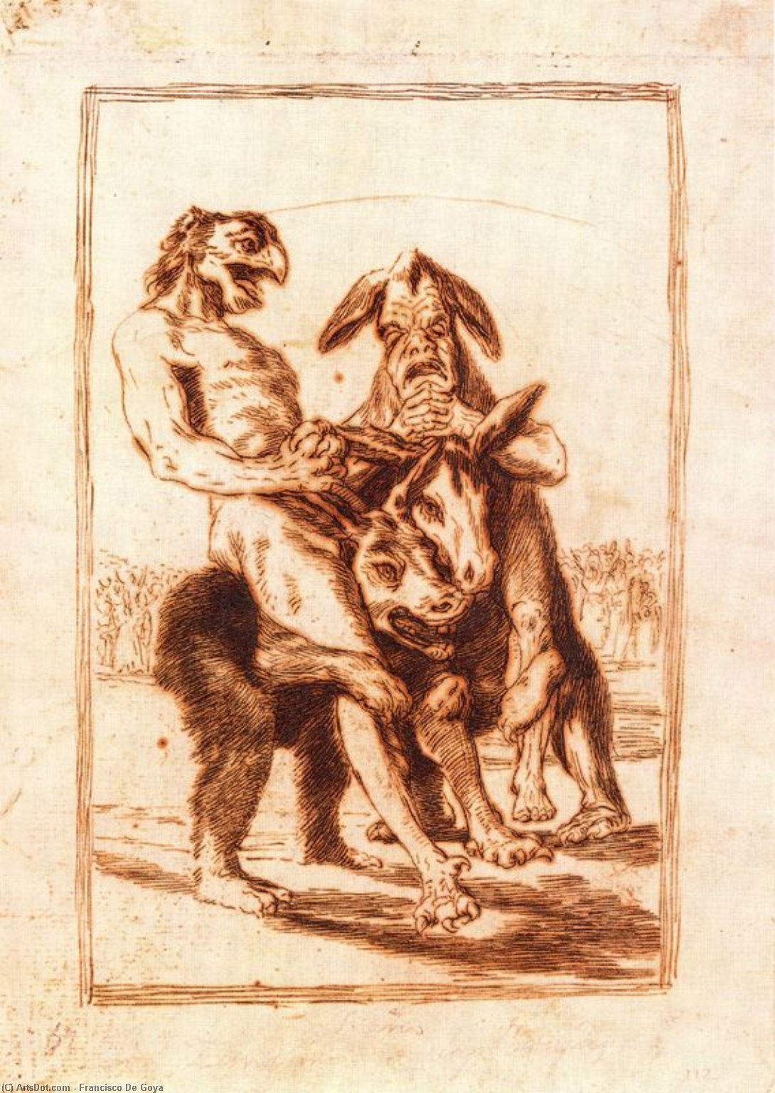 WikiOO.org – 美術百科全書 - 繪畫，作品 Francisco De Goya - Miren 阙 grabes !