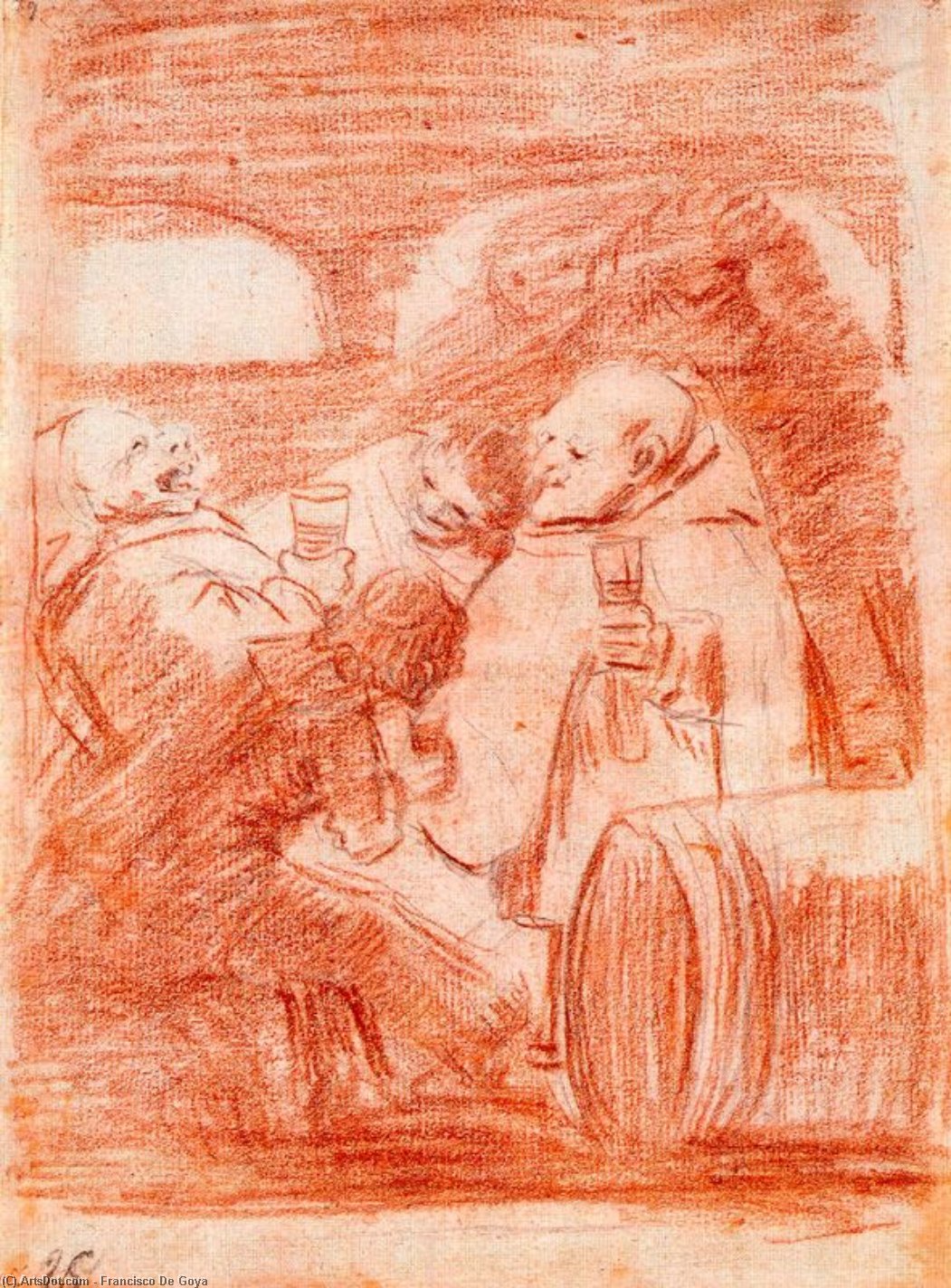 WikiOO.org - Encyclopedia of Fine Arts - Maalaus, taideteos Francisco De Goya - Nadie nos ha visto 1