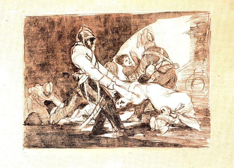 WikiOO.org - Encyclopedia of Fine Arts - Maľba, Artwork Francisco De Goya - Ni por esas
