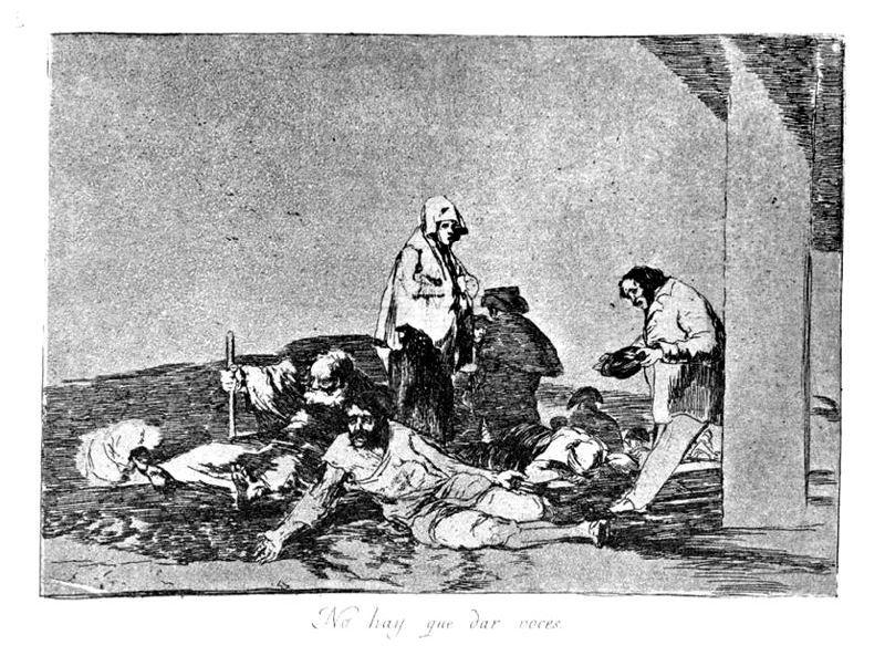 WikiOO.org - Enciclopedia of Fine Arts - Pictura, lucrări de artă Francisco De Goya - No hay que dar voces 1