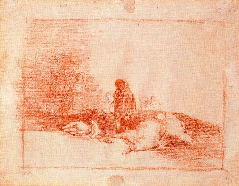 WikiOO.org - Encyclopedia of Fine Arts - Festés, Grafika Francisco De Goya - No hay quien los socorra