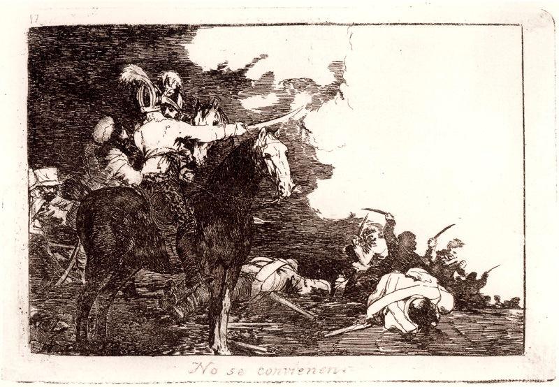 Wikioo.org - The Encyclopedia of Fine Arts - Painting, Artwork by Francisco De Goya - No se convienen
