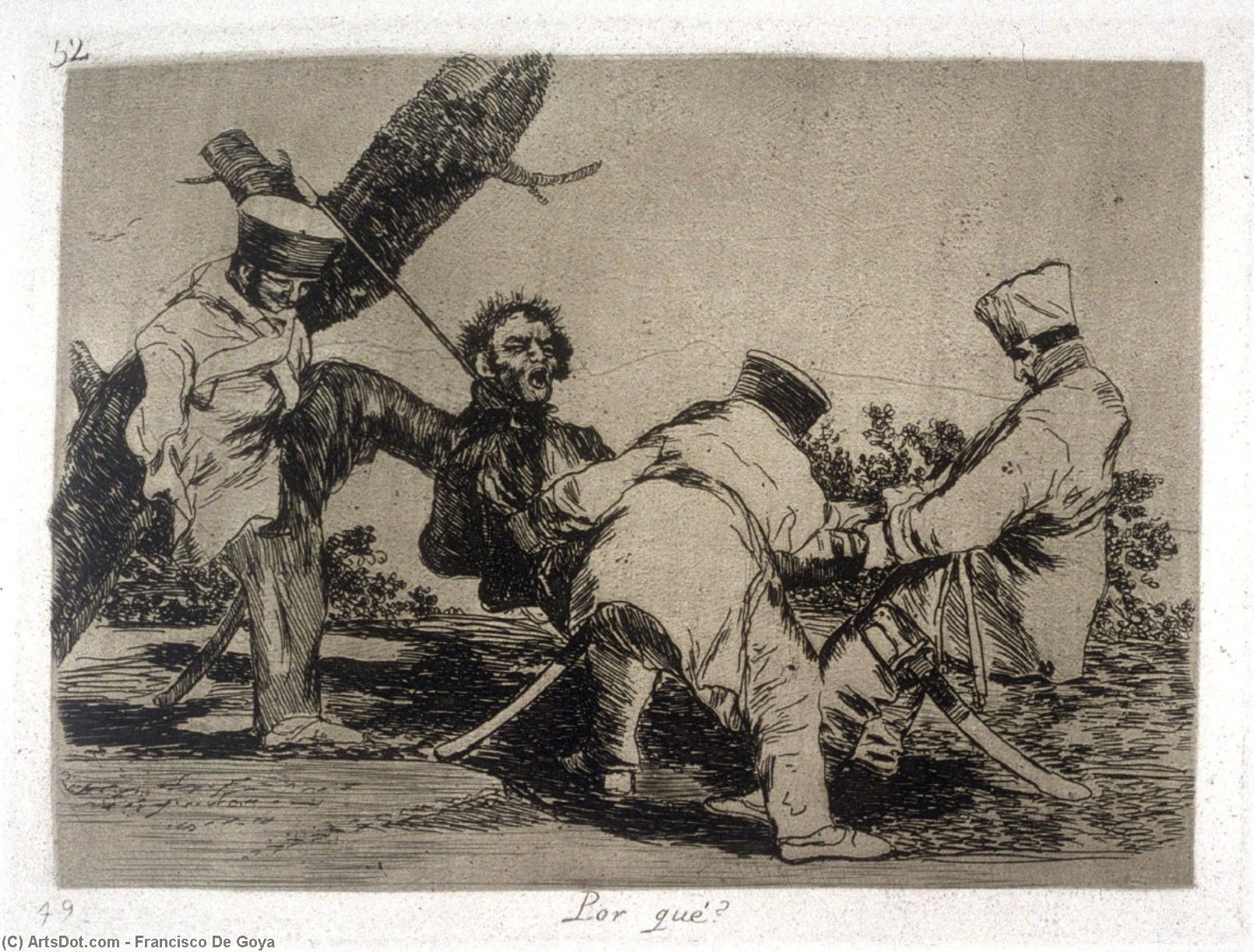 WikiOO.org - Encyclopedia of Fine Arts - Schilderen, Artwork Francisco De Goya - No se puede saber por que