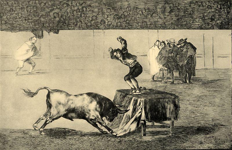 WikiOO.org - Güzel Sanatlar Ansiklopedisi - Resim, Resimler Francisco De Goya - Otra locura suya en la misma plaza