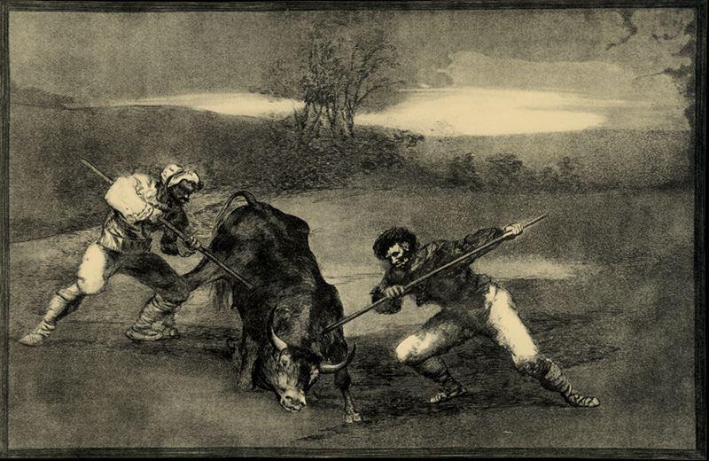 Wikioo.org – La Enciclopedia de las Bellas Artes - Pintura, Obras de arte de Francisco De Goya - OTRO MODO de caza un pastel