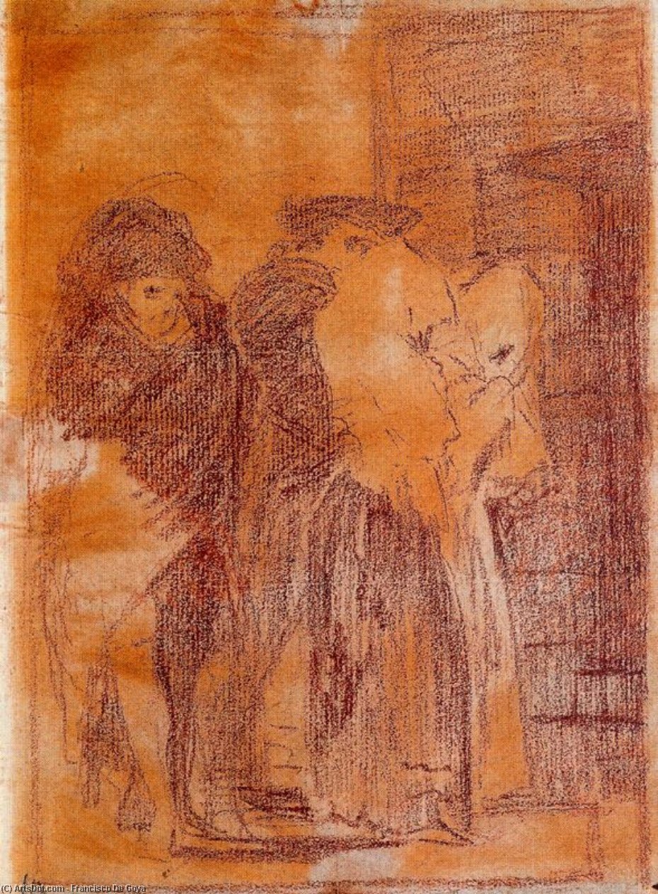 WikiOO.org - Enciclopédia das Belas Artes - Pintura, Arte por Francisco De Goya - Pobrecitas!