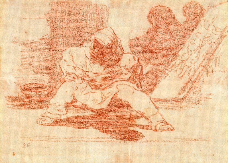 Wikioo.org - The Encyclopedia of Fine Arts - Painting, Artwork by Francisco De Goya - Que locura! 1
