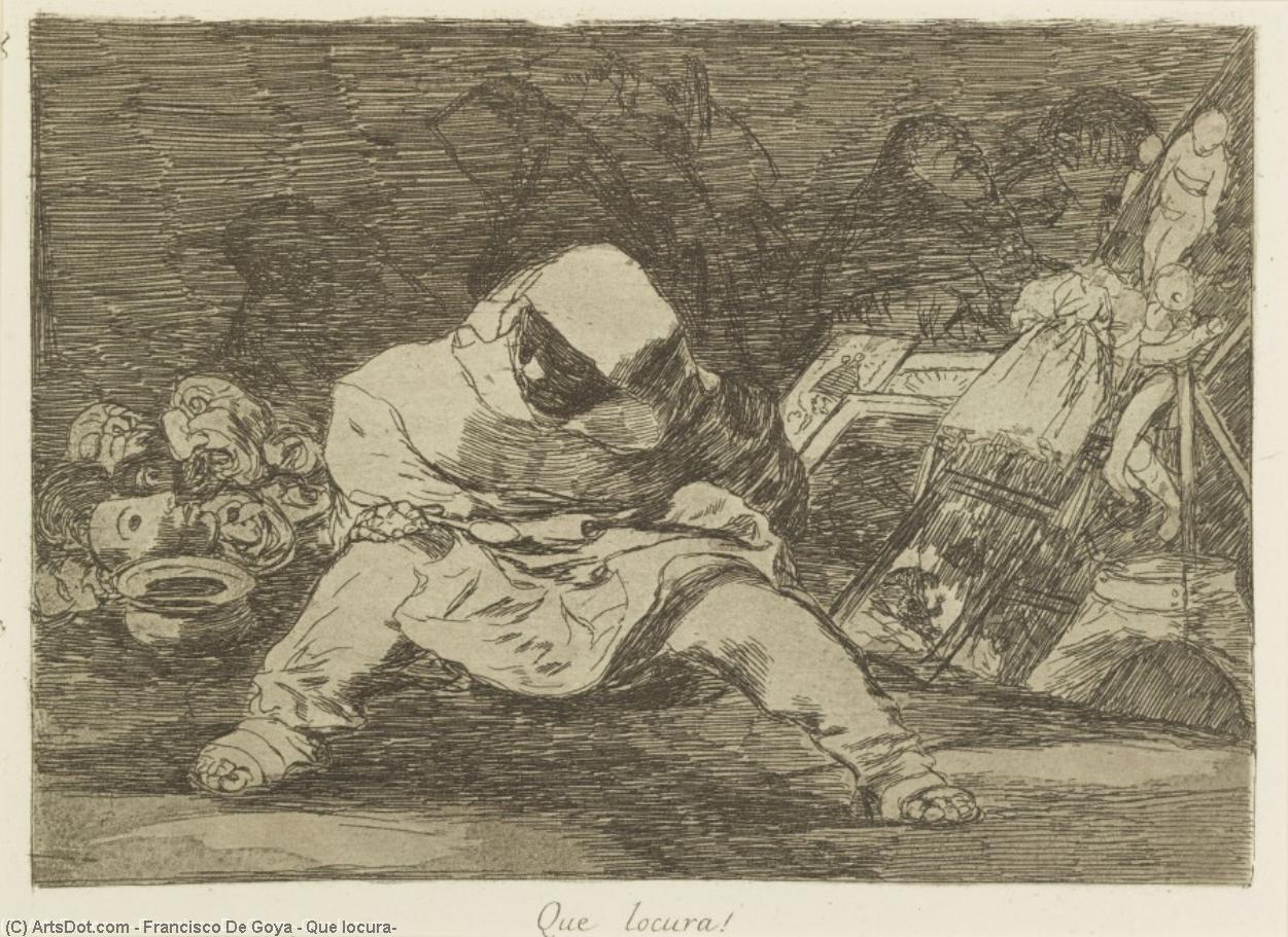 WikiOO.org - 백과 사전 - 회화, 삽화 Francisco De Goya - Que locura!