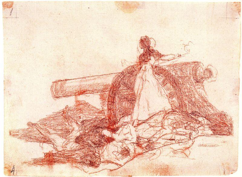 WikiOO.org - Енциклопедия за изящни изкуства - Живопис, Произведения на изкуството Francisco De Goya - Que valor! 1