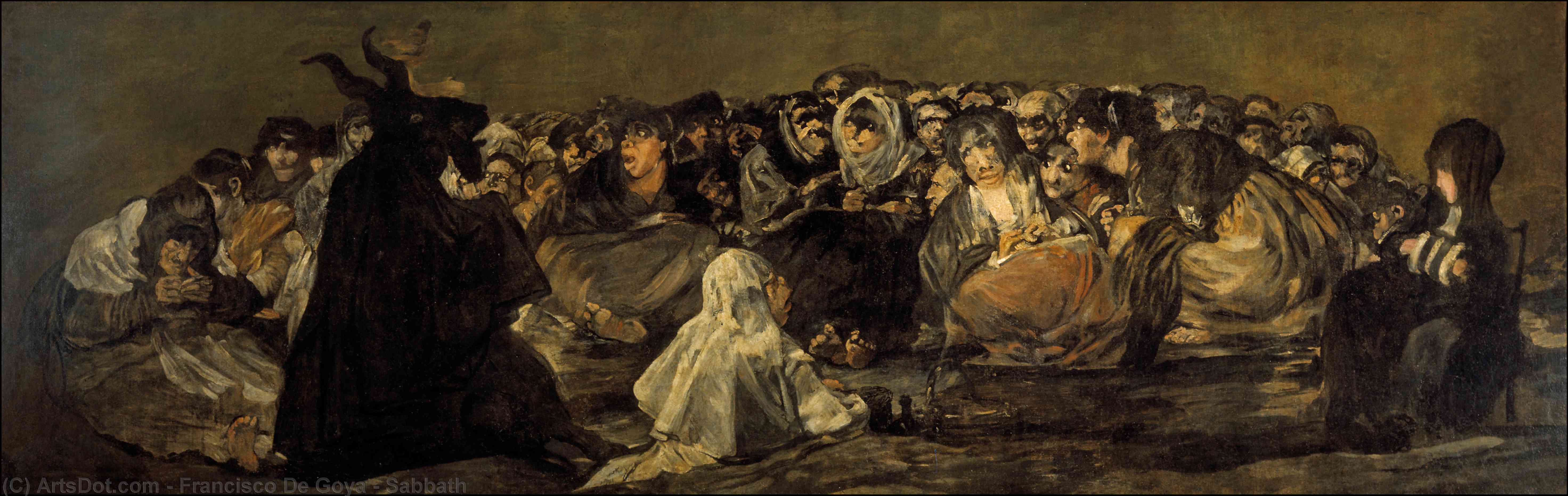WikiOO.org - 백과 사전 - 회화, 삽화 Francisco De Goya - Sabbath