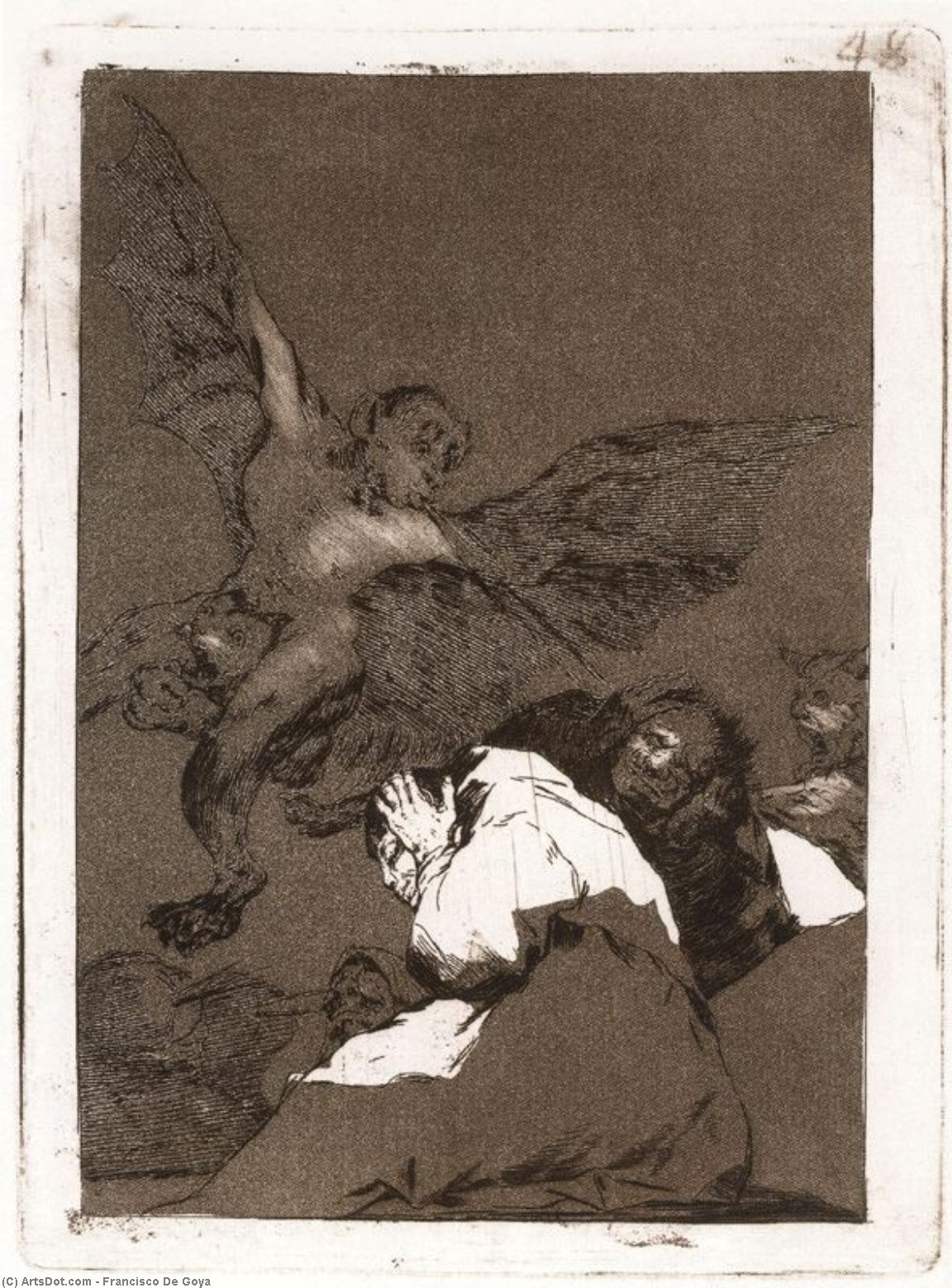 Wikoo.org - موسوعة الفنون الجميلة - اللوحة، العمل الفني Francisco De Goya - Soplones 1