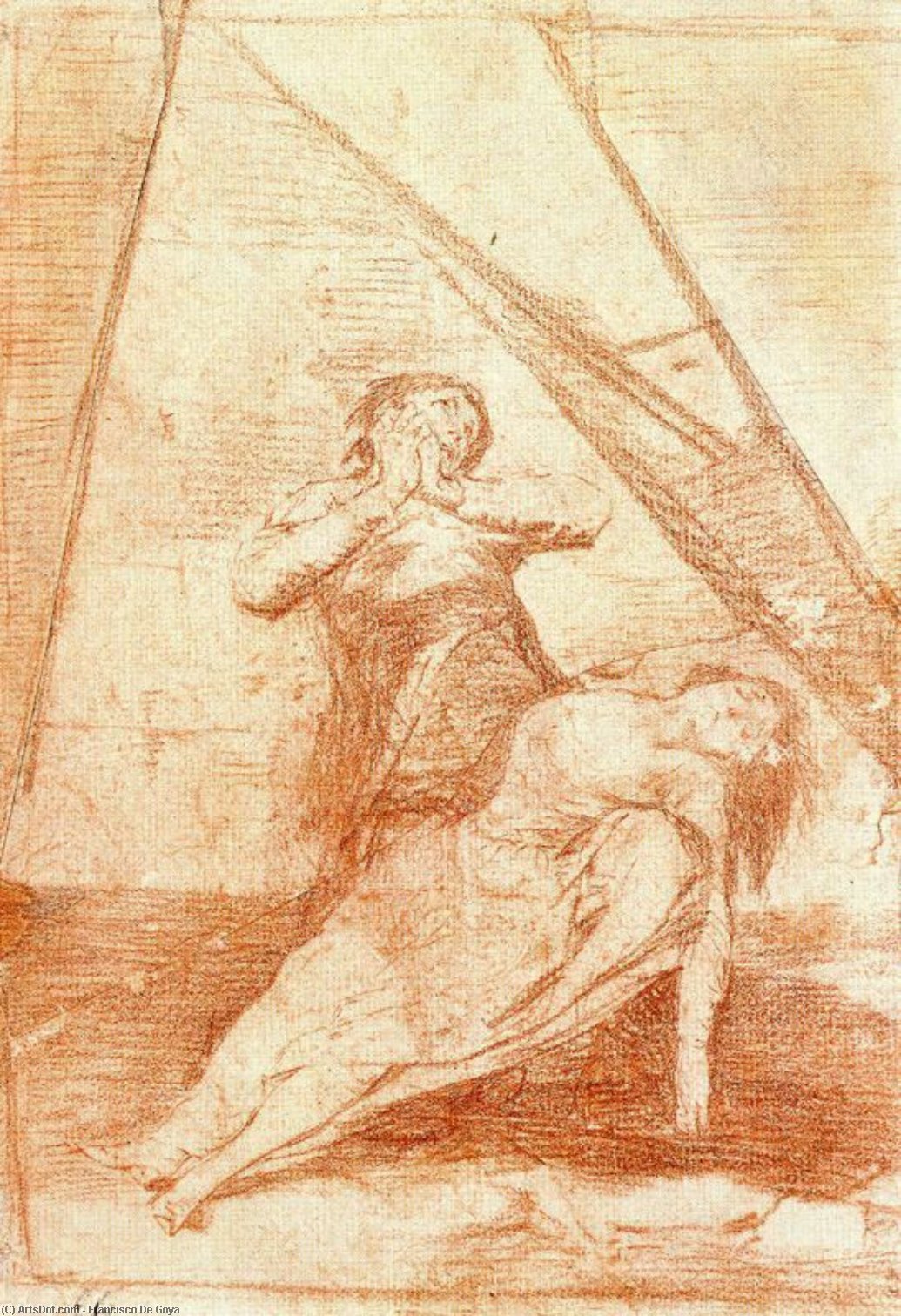 WikiOO.org - Encyclopedia of Fine Arts - Maleri, Artwork Francisco De Goya - Tantalo 1