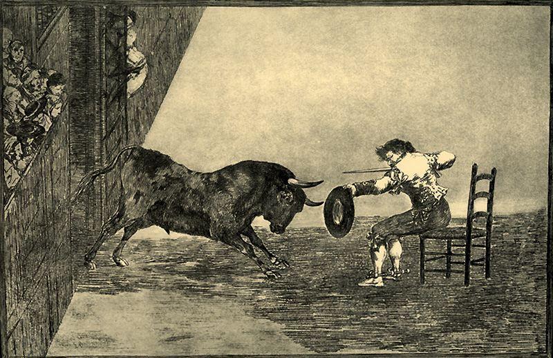 Wikioo.org – L'Enciclopedia delle Belle Arti - Pittura, Opere di Francisco De Goya - temeridad de martincho it la piazza de Saragozza