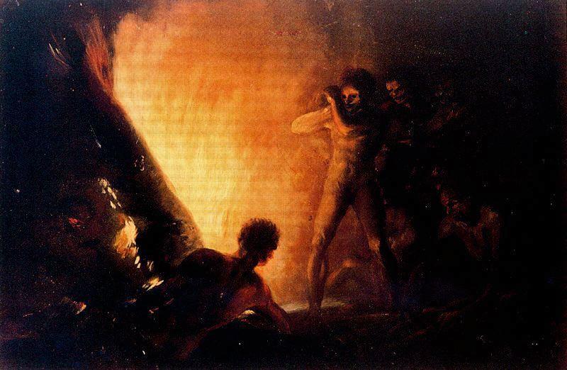 Wikioo.org – La Enciclopedia de las Bellas Artes - Pintura, Obras de arte de Francisco De Goya - La Fogata