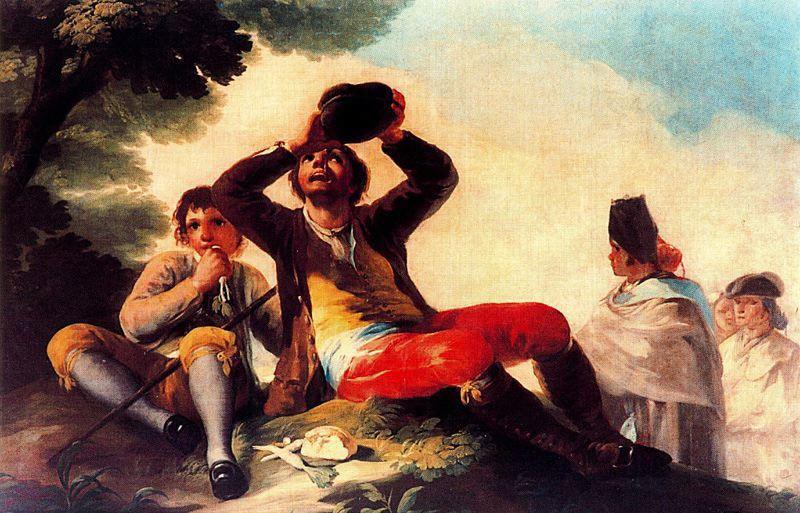 Wikoo.org - موسوعة الفنون الجميلة - اللوحة، العمل الفني Francisco De Goya - The drinker