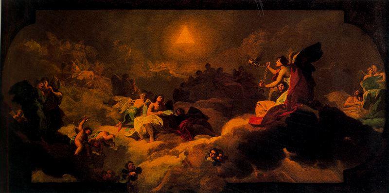 Wikioo.org – La Enciclopedia de las Bellas Artes - Pintura, Obras de arte de Francisco De Goya - el gloria