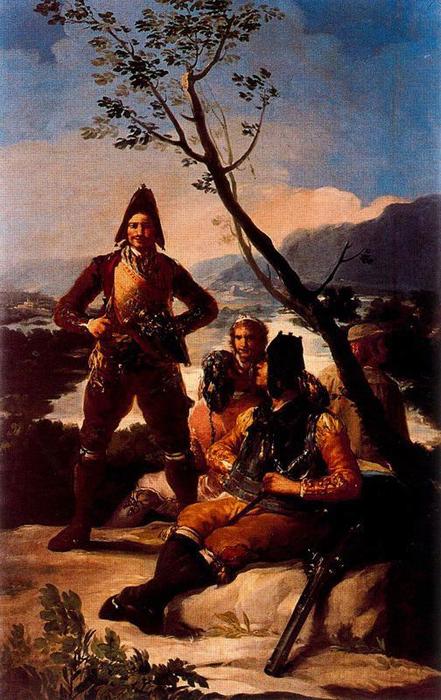 Wikioo.org - Encyklopedia Sztuk Pięknych - Malarstwo, Grafika Francisco De Goya - The guard of the tobacco