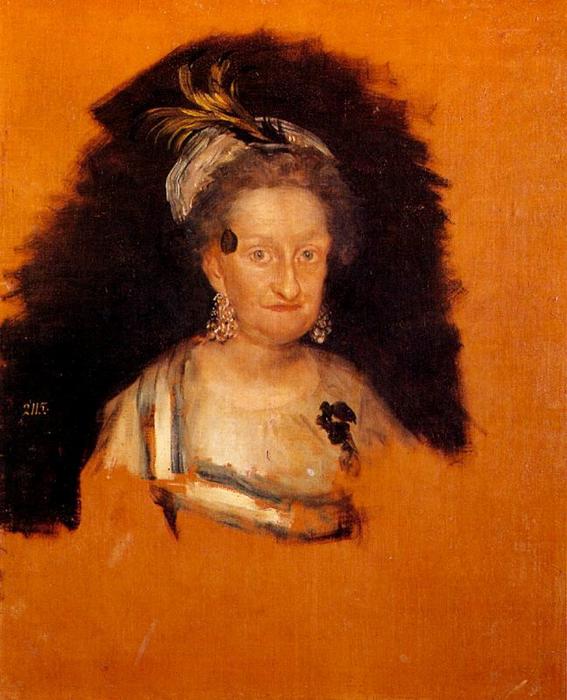 WikiOO.org - Encyclopedia of Fine Arts - Målning, konstverk Francisco De Goya - The Infanta Doña María Josefa